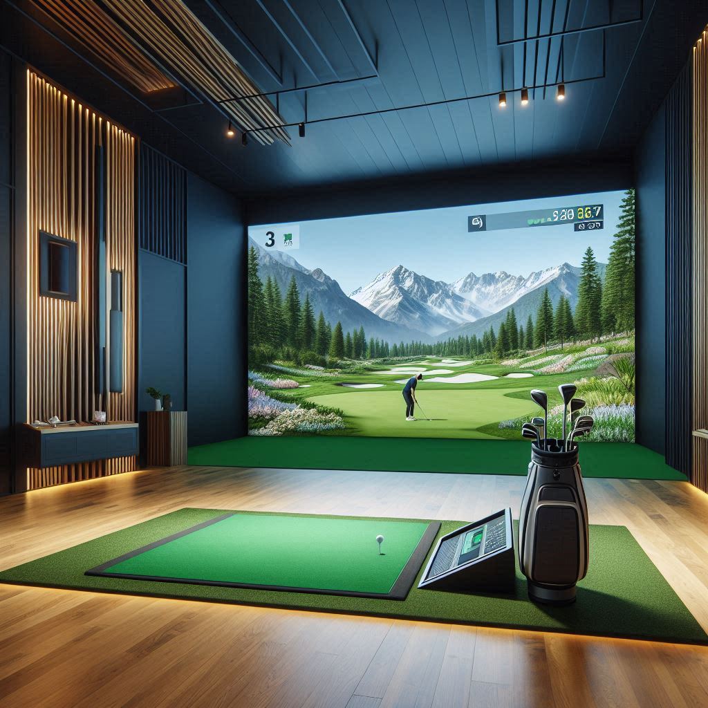스크린골프장 배경