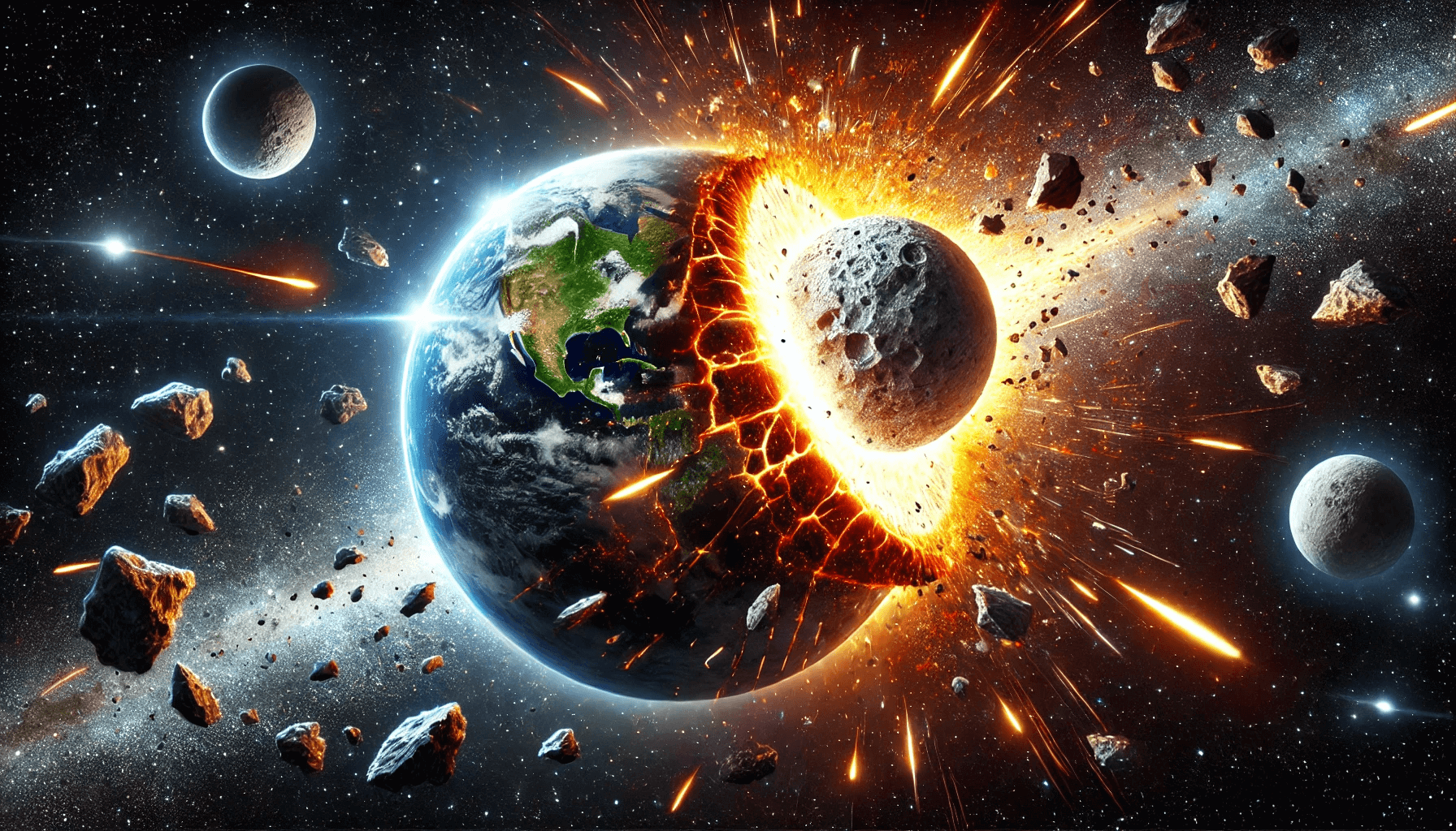 달의 우주충돌 사진