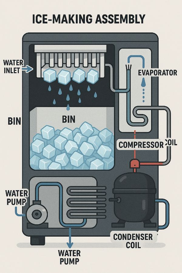 제빙기 원리 이미지