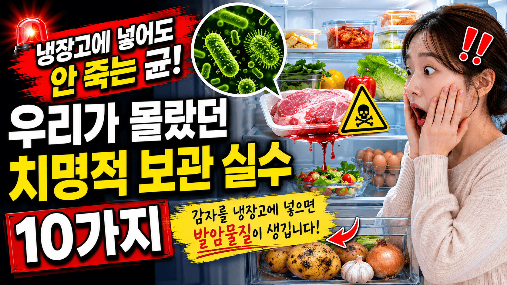 냉장고에 넣으면 안전할 줄 알았죠? 의외로 건강을 해치는 음식 보관 실수 10가지