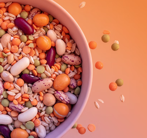 식이섬유 많은 음식 : 통곡물과 콩류