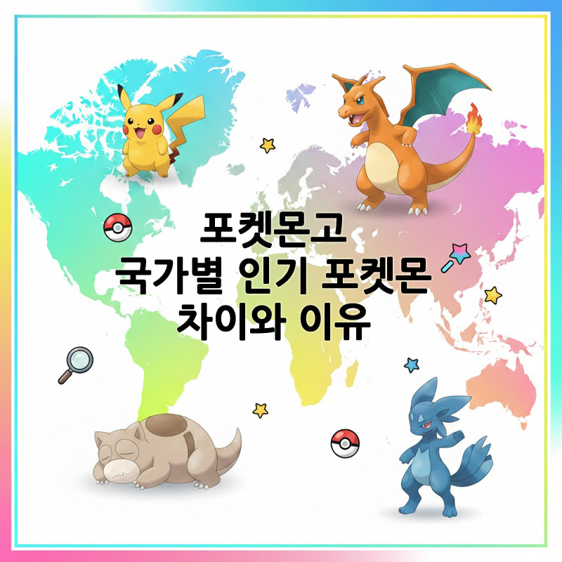 포켓몬고 국가별 인기 포켓몬 차이와 이유