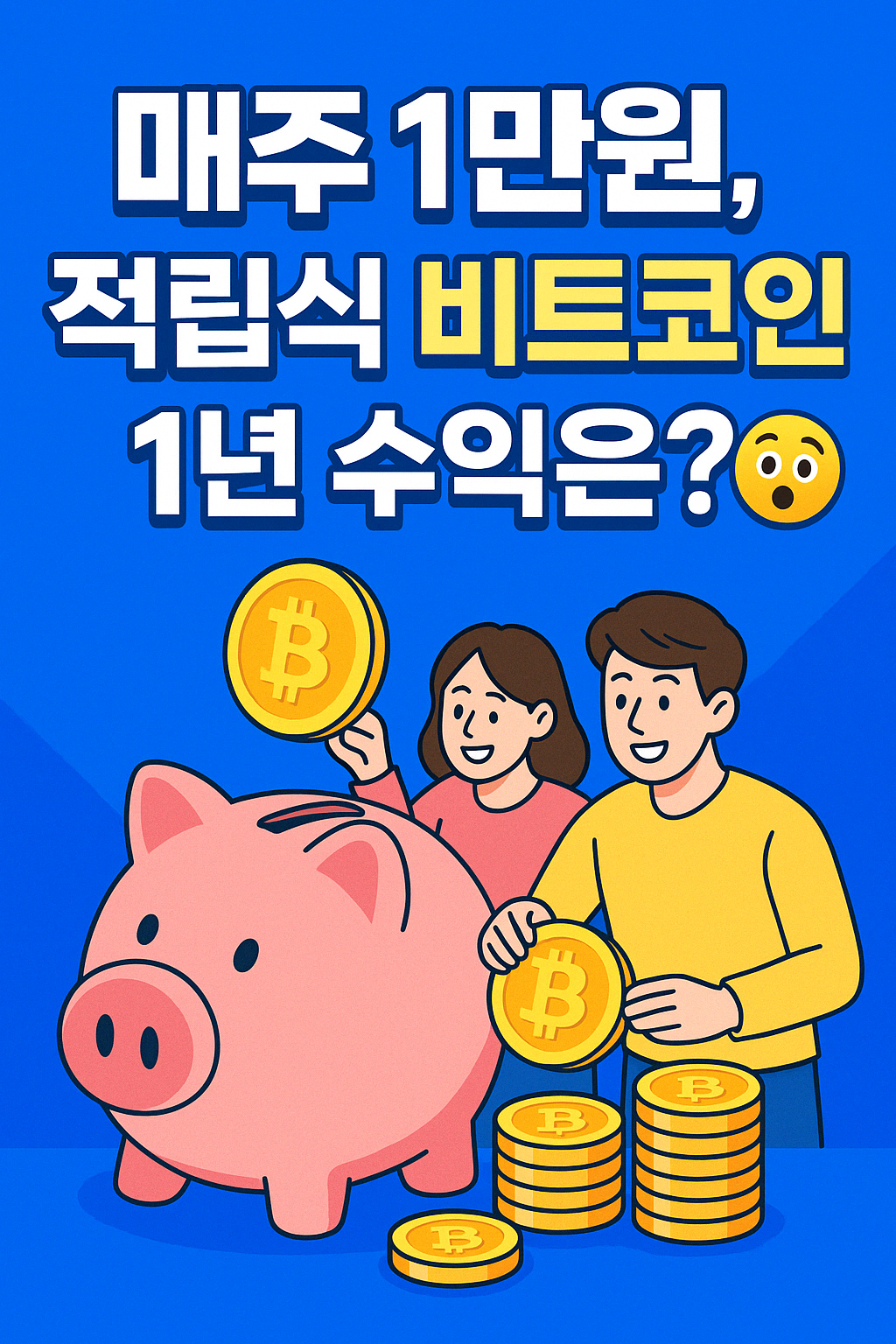 “매주 1만원, 적립식 비트코인 1년 수익은? 😲”