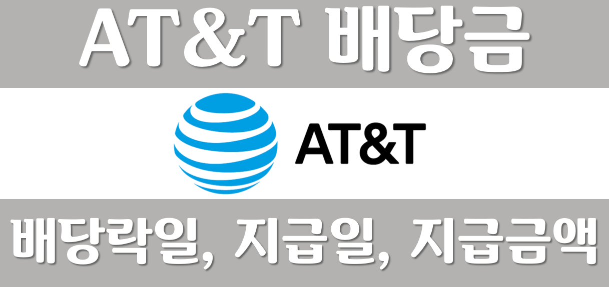 AT&T-배당금-배당일-배당락일-배당금지금일