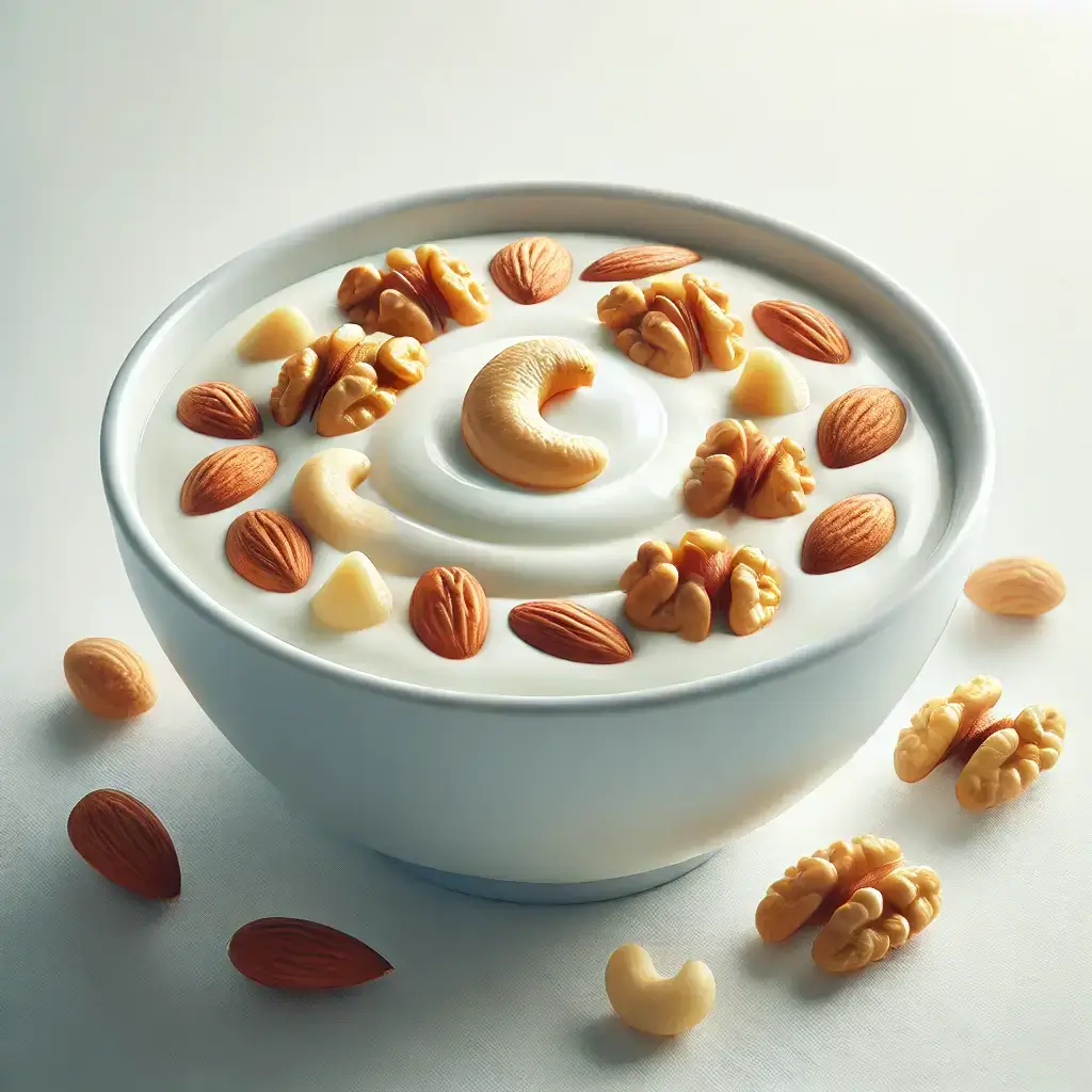 플레인 요거트와 견과류