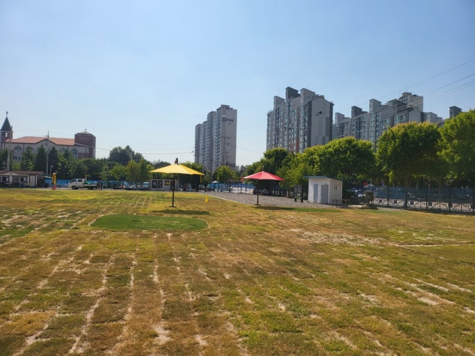 동두천 송내 시민공원 파크골프장 전경