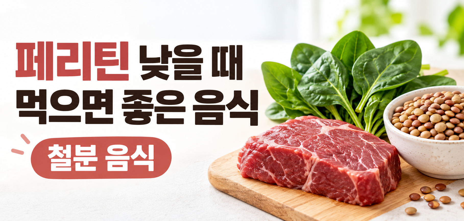 페리틴 낮을 때 먹으면 좋은 철분 음식 이미지