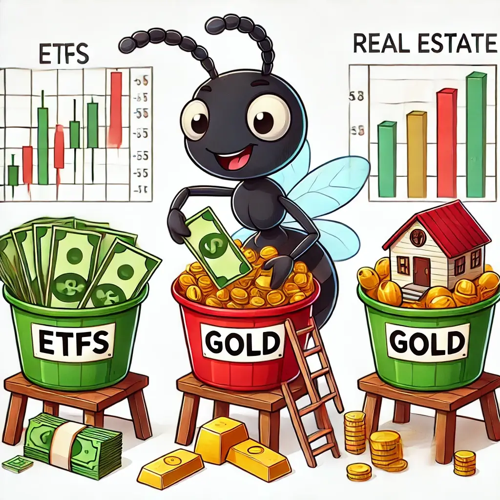 ETF, 금, 부동산 자산 배분 재투자
