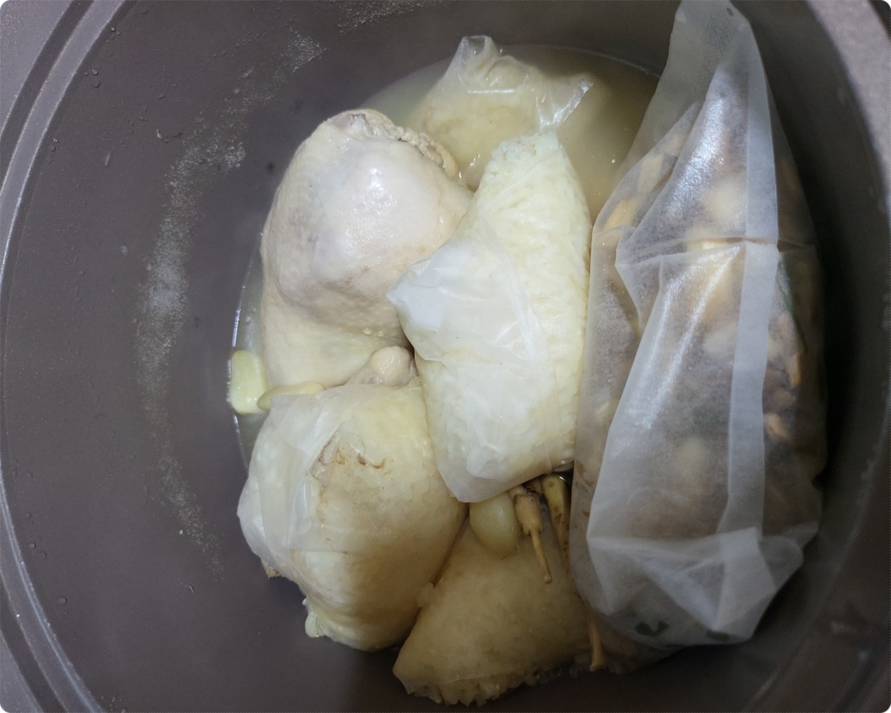 삼계탕 삶고 난후