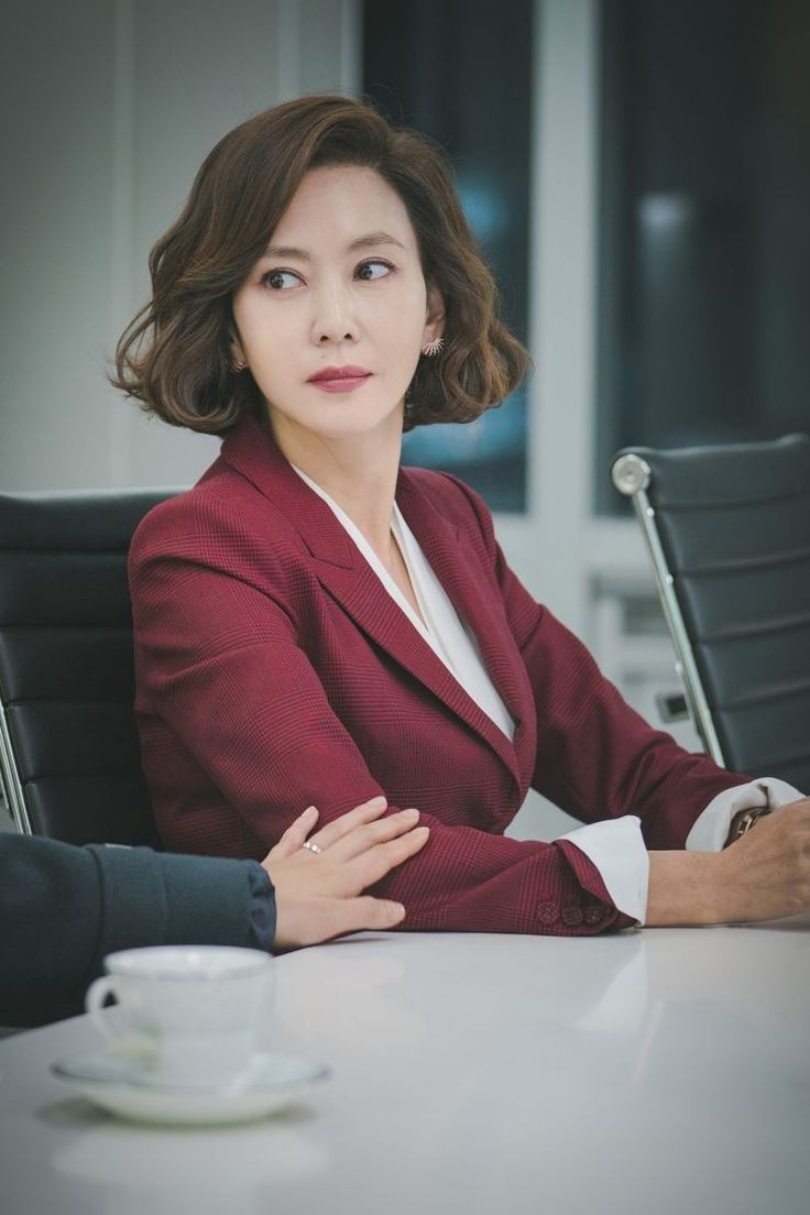 긴단발 스타일