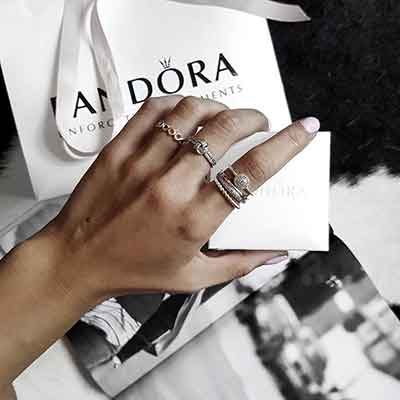 판도라 은반지 레이어드