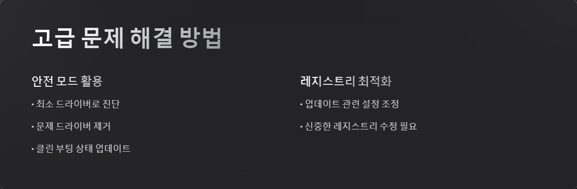 드라이버충돌
