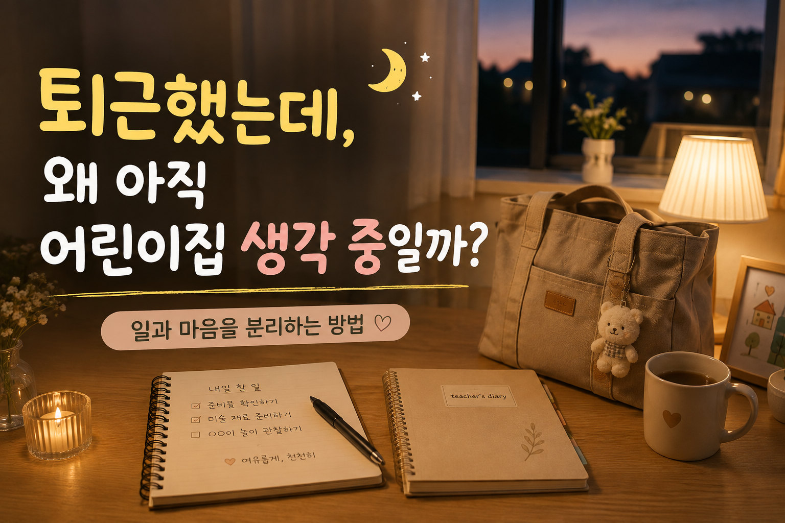 퇴근 후에도 남은 어린이집 생각