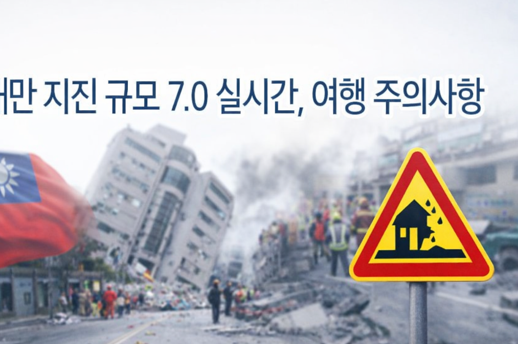 대만 규모 7.0 지진 발생! 여행객 필수 대피 가이드