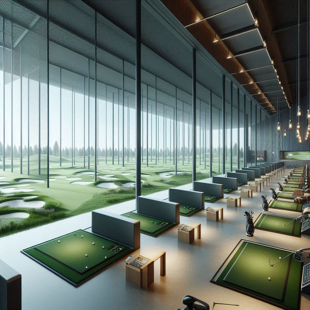 실내골프연습장 배경