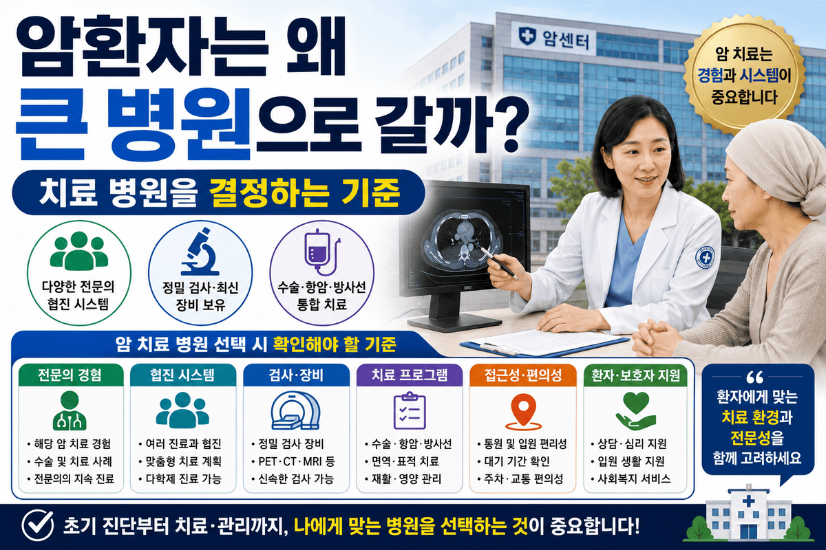 암환자는 왜 큰 병원으로 갈까