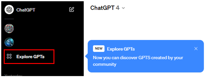 일부 사용자들에게만 먼저 오픈된 GPTs