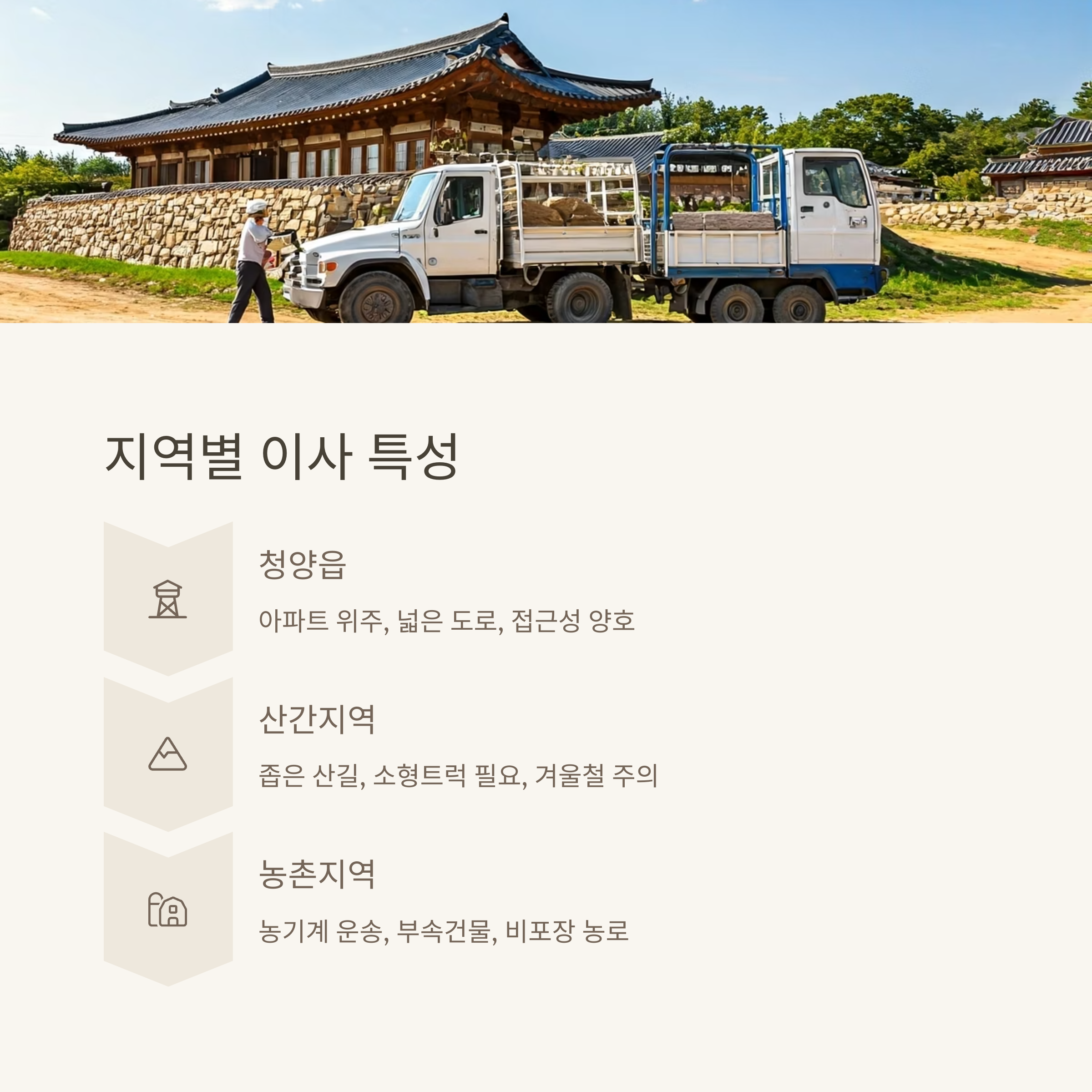 청양 이삿짐센터 지역별 이사