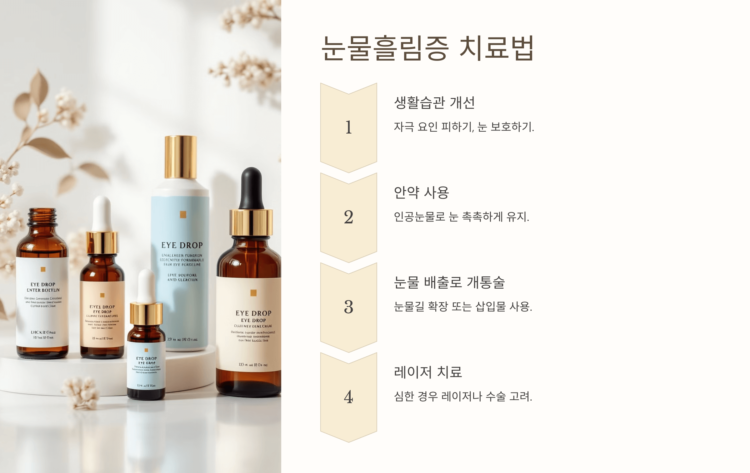 눈물흘림증과 관련된 사진입니다.