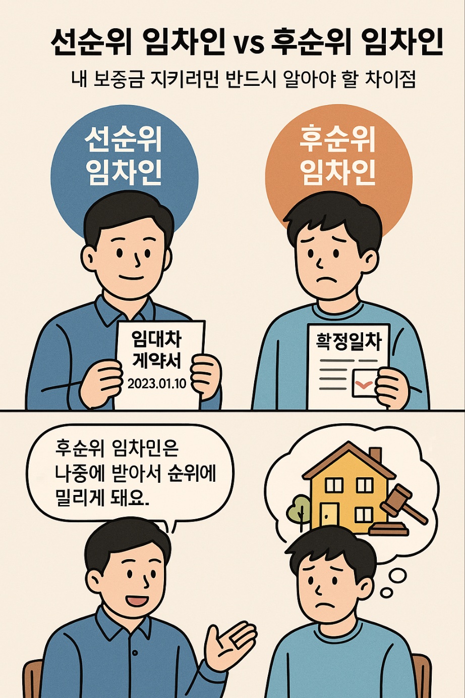 선순위 임차인 vs 후순위 임차인의 차이점 바로 알기