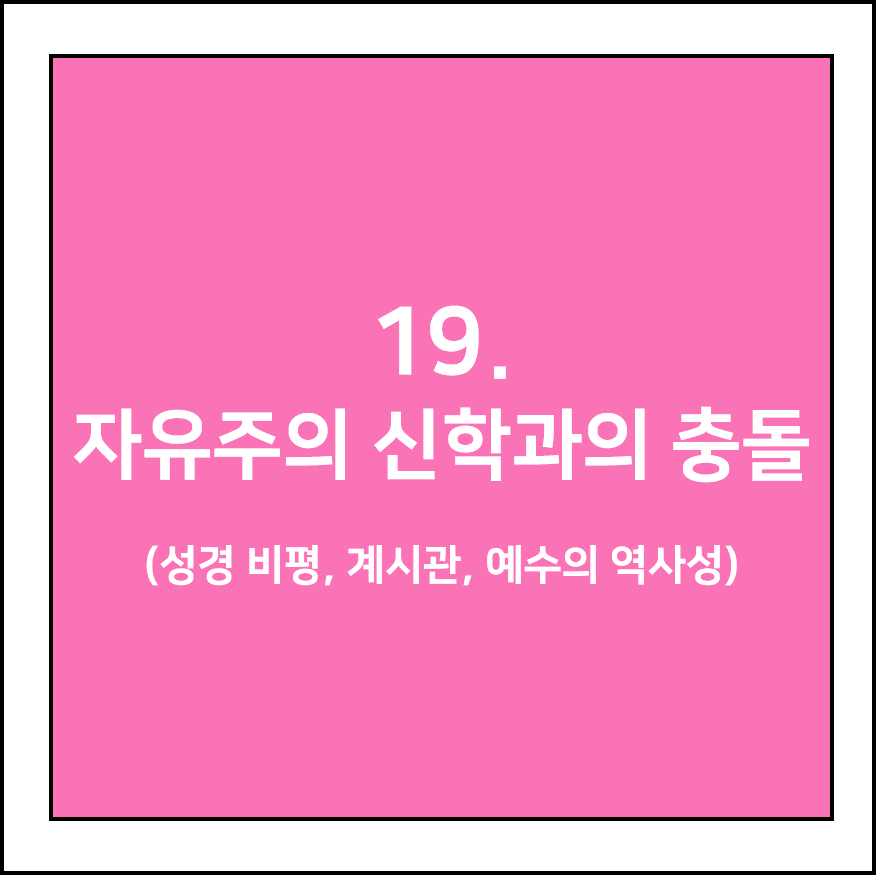 자유주의 신학과의 충돌 (성경 비평, 계시관, 예수의 역사성)