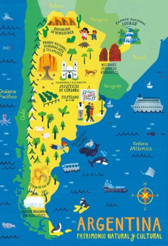 아르헨티나 지도 관련 사진