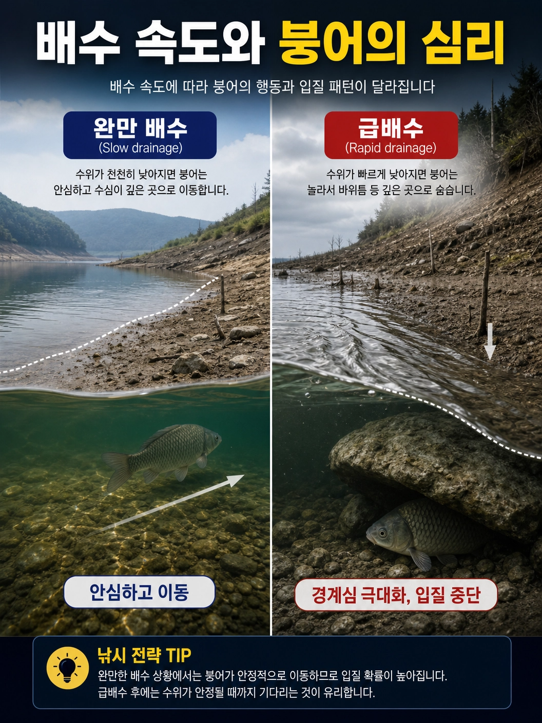 완만배수_vs_급배수_붕어반응