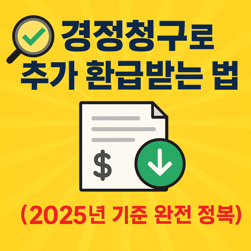 경정청구로 추가 환급받는 법