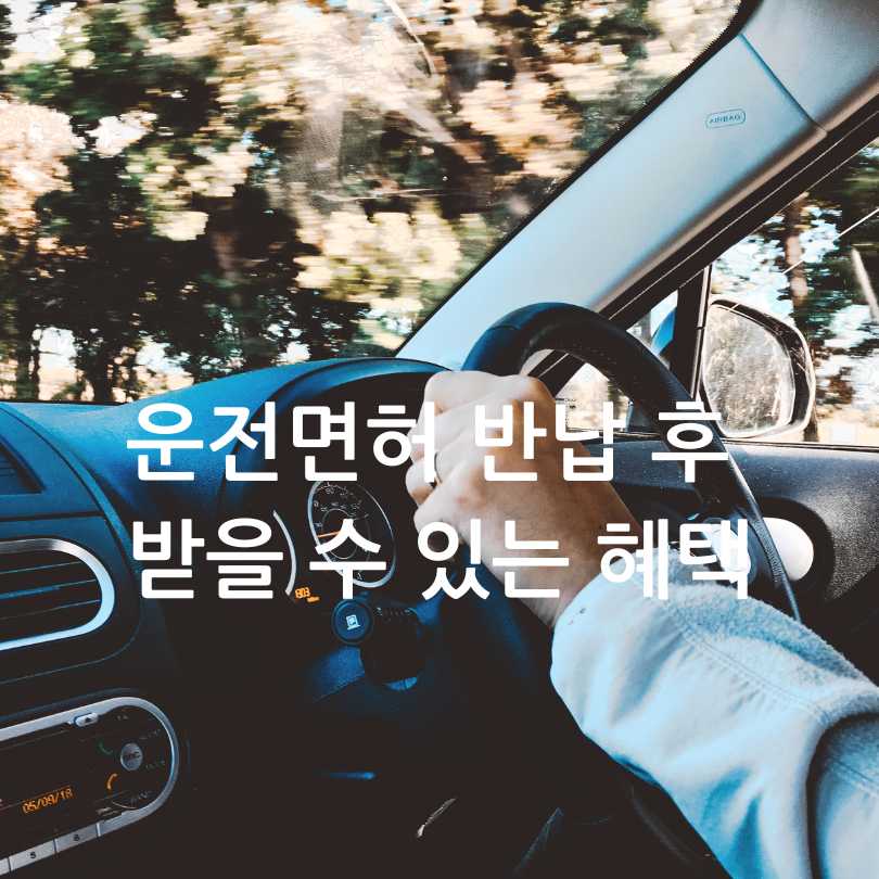 운전면허 반납 어르신 지원