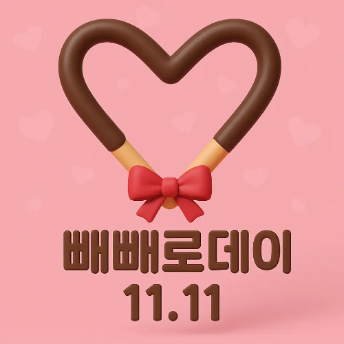 빼빼로데이-11-11-빼빼로-하트모양