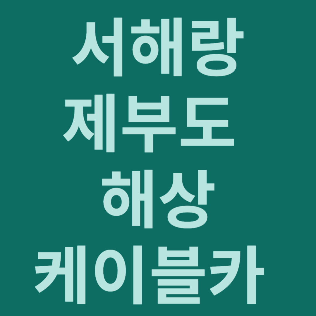서해랑 제부도해상케이블카 