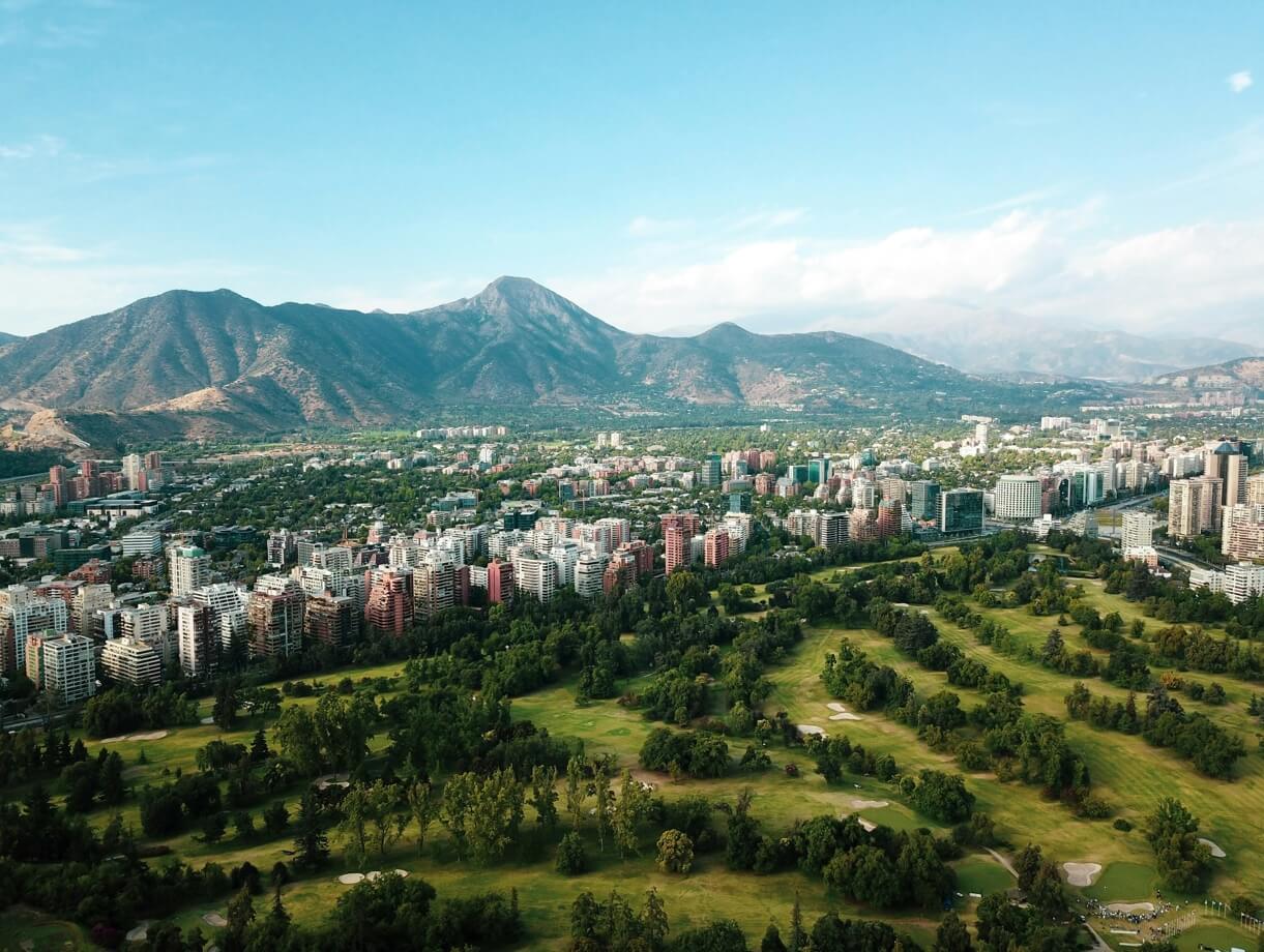 산티아고 도시 사진 낮