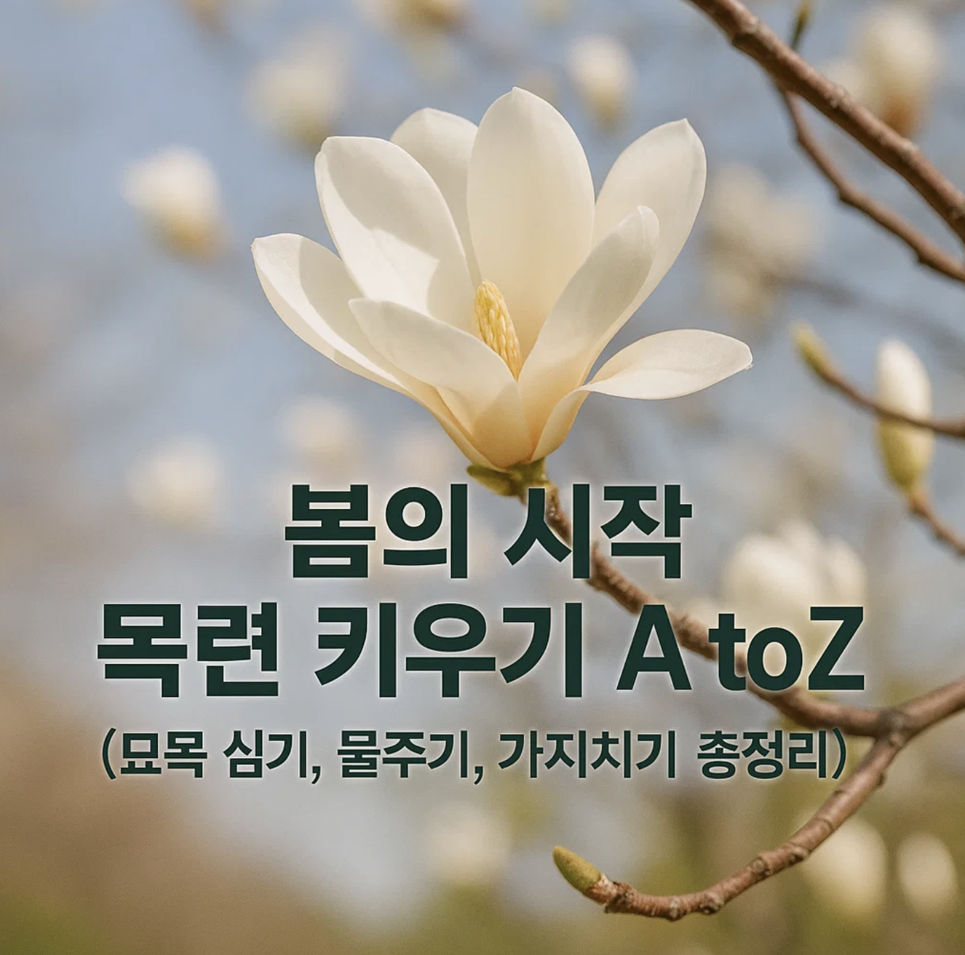 봄의 시작 목련 키우기 A to Z (묘목 심기, 물주기, 가지치기 총정리)