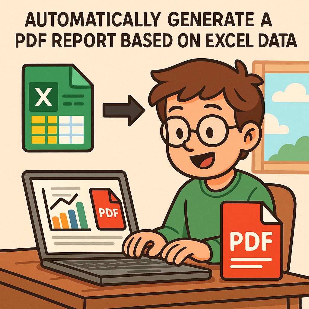 엑셀 데이터를 기반으로 PDF 보고서 자동 생성하기