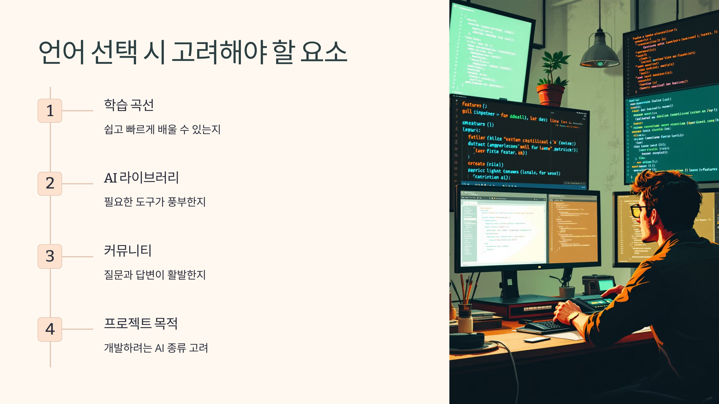 AI 언어 선택 시 고려해야 할 요소