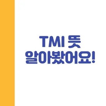 tmi 뜻과 3가지 상황별 해석 자료집_12