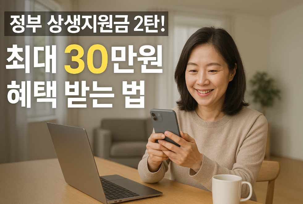 정부 상생지원금 2탄! 최대 30만원 혜택 받는 법