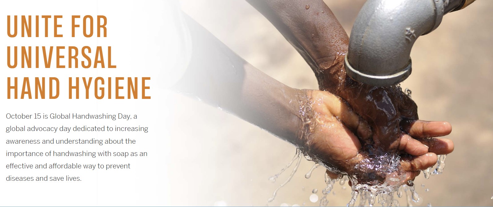 Global Handwashing Day 홈페이지