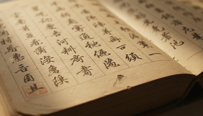 안동 장씨의 세대를 기록한 오래된 족보의 세밀한 모습