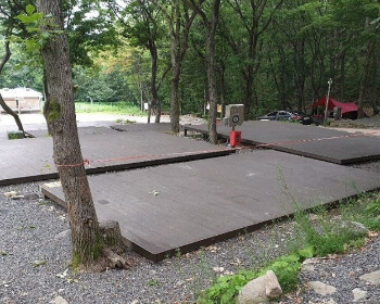 비슬산 자연휴양림 오토캠핑장 데크