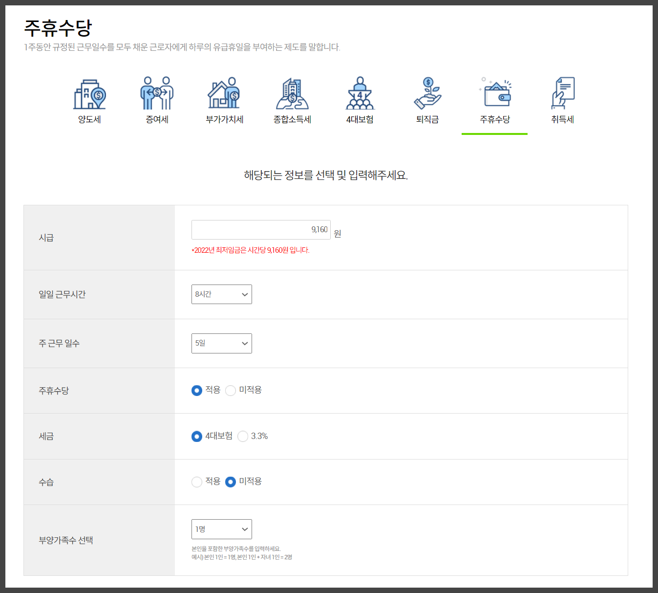 주휴수당조건