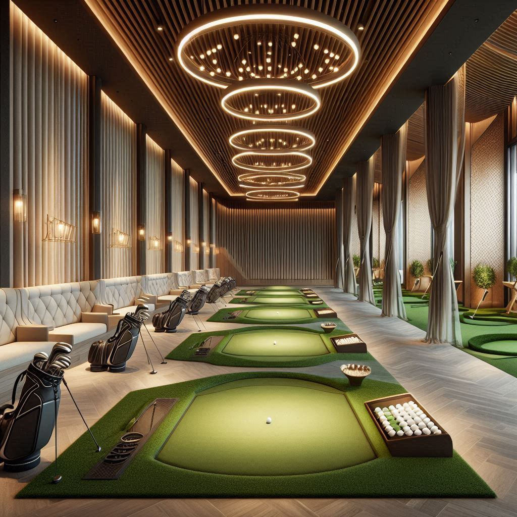 실내골프연습장 배경