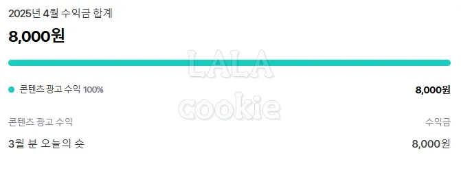 다음채널-오늘의숏-수익-내역