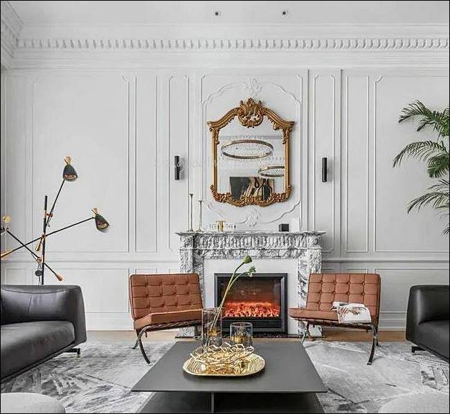 -웨인스코팅-거실-인테리어