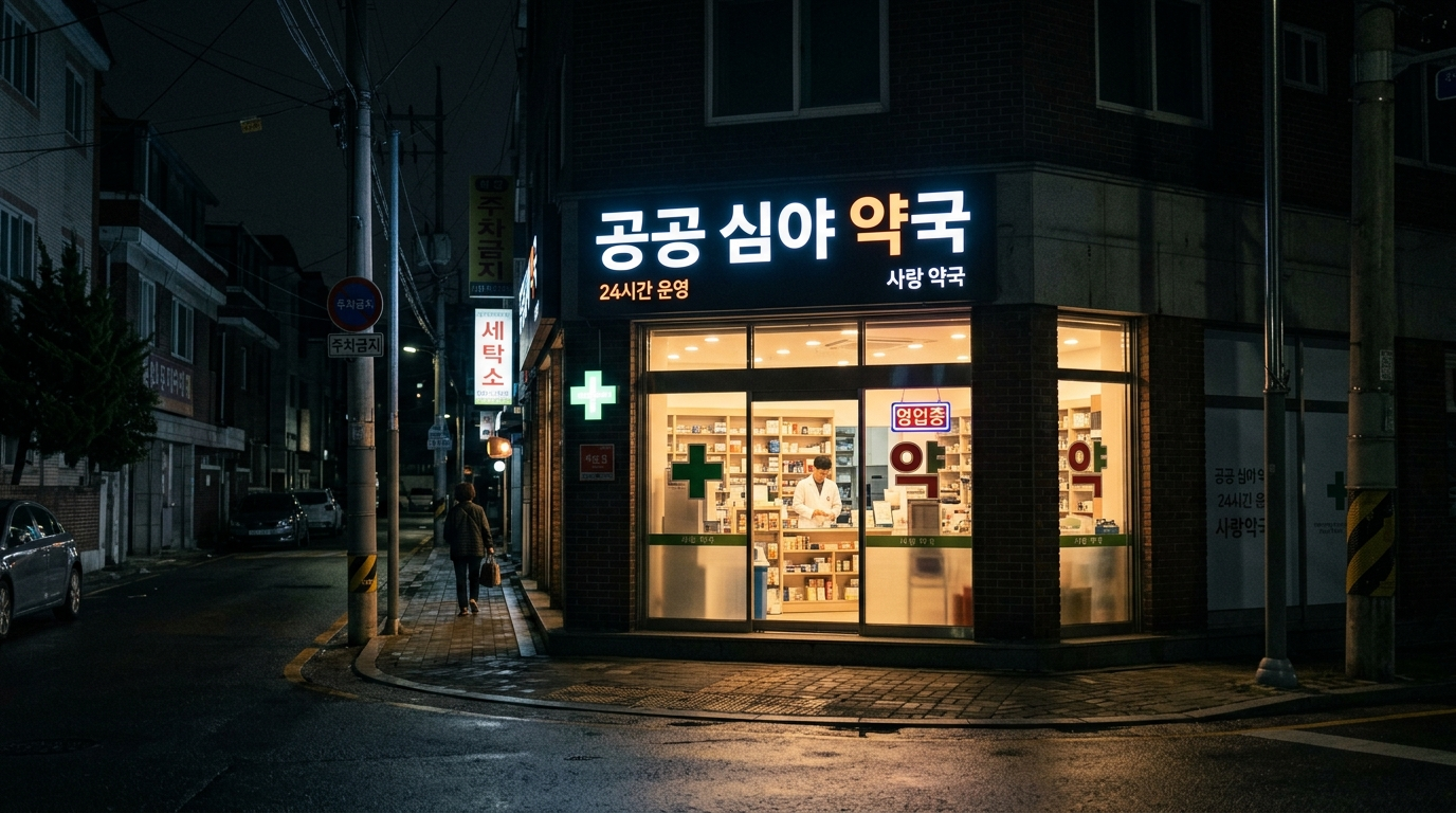 밤 10시 심야약국 새벽 1시 야간 영업
