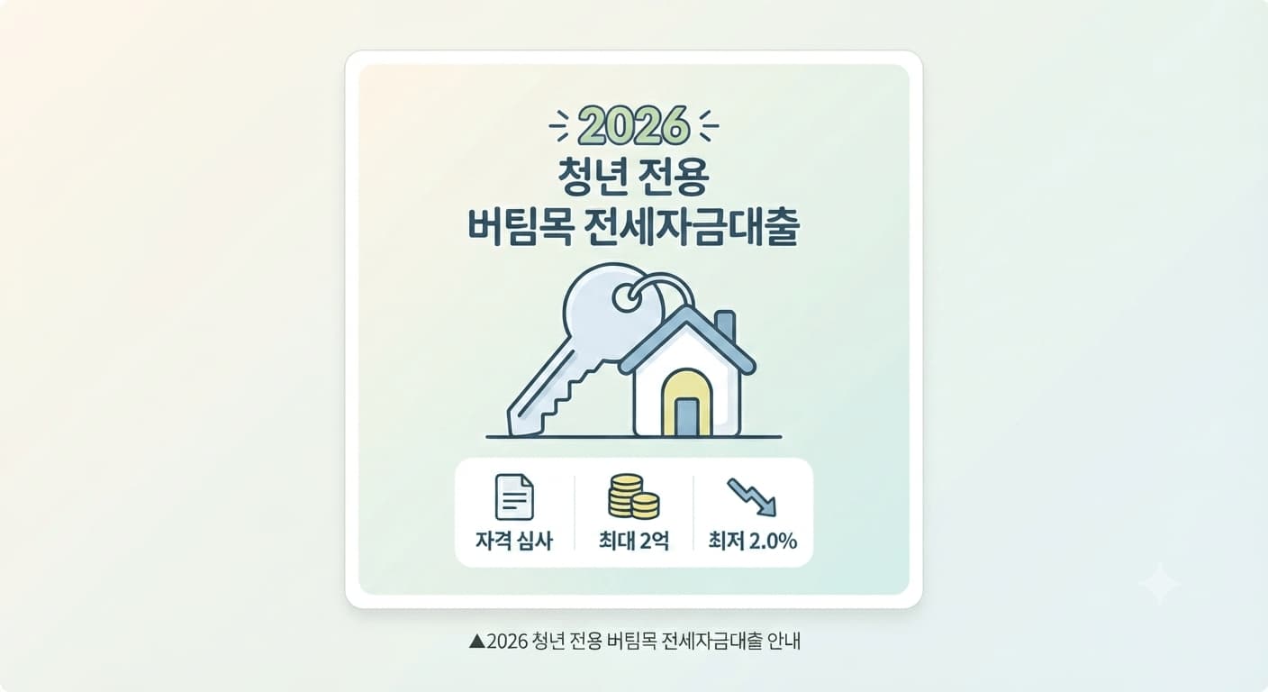 2026 청년 전용 버팀목 전세자금대출 안내 이미지