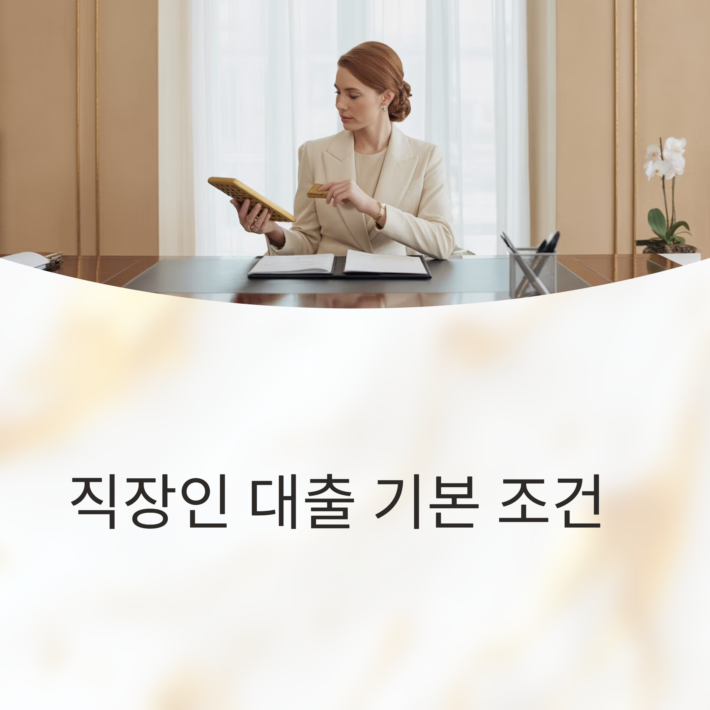 직장인 대출 기본 조건