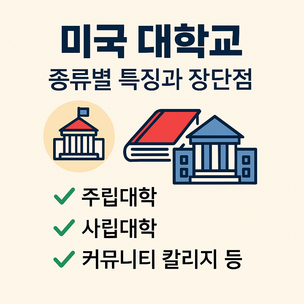 미국 대학교 종류별 특징과 장단점