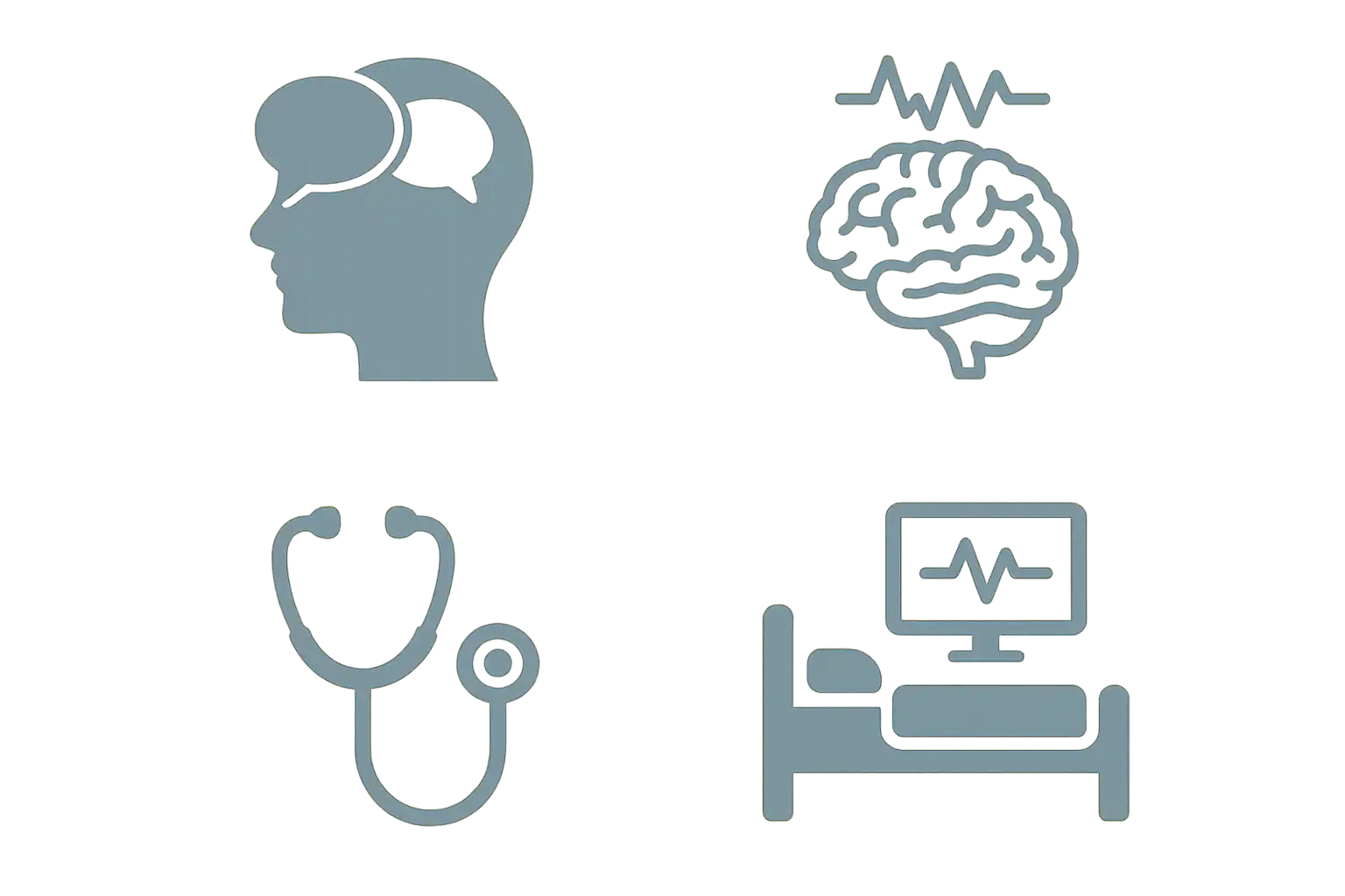 정신건강의학과, 신경과, 가정의학과내과, 수면 클리닉