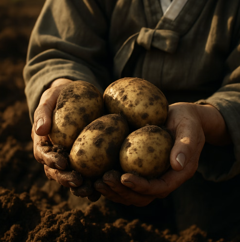수확의 기쁨, 땅속에서 캐내는 보물